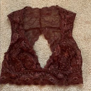 free people maroon bralette